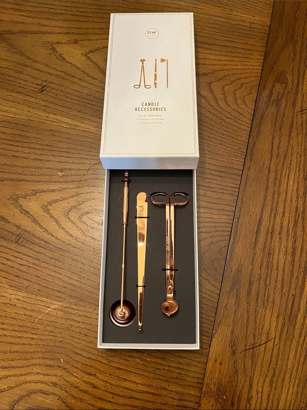 DW Rose Gold Candle Accessories